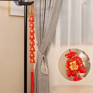 Dây treo tết Túi tiền chữ Phúc thỏi vàng tài lộc phong thủy năm mới