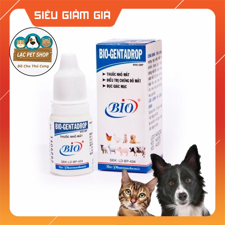 Dung dịch vệ sinh mắt chó mèo Bio (chai 10ml)