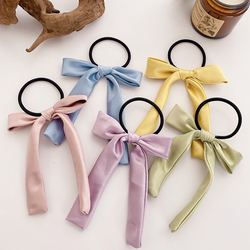 ✨Dây Buộc Tóc Thắt Nơ Họa Tiết Hoa Xinh Xắn Cho Nữ