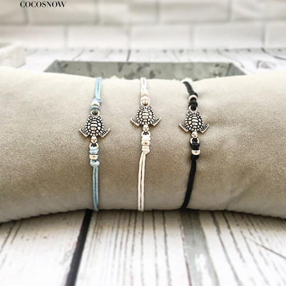 Vòng chân mặt hình rùa mini phong cách retro bắt mắt | BigBuy360 - bigbuy360.vn