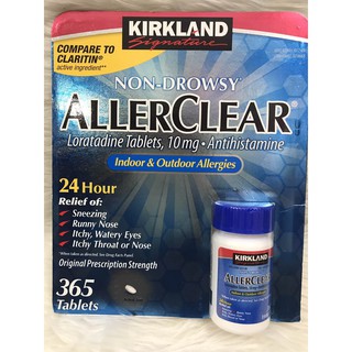 Viên chống dị ứng Kirkland Signature Allerclear 365v của Mỹ Date T9/2022