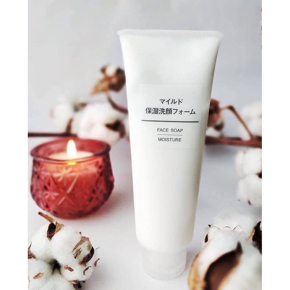 sữa rửa mặt muji moisture nhật bản