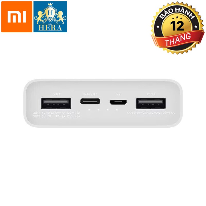 PIN SẠC DỰ PHÒNG XIAOMI PLM18ZM 20000mAh GEN 3 SẠC NHANH 18W HÀNG CHÍNH HÃNG BẢO HÀNH 12 THÁNG