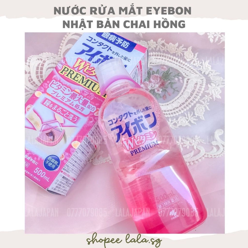 Nước rửa mắt Eyebon W Vitamin Nhật Bản chai 500ml