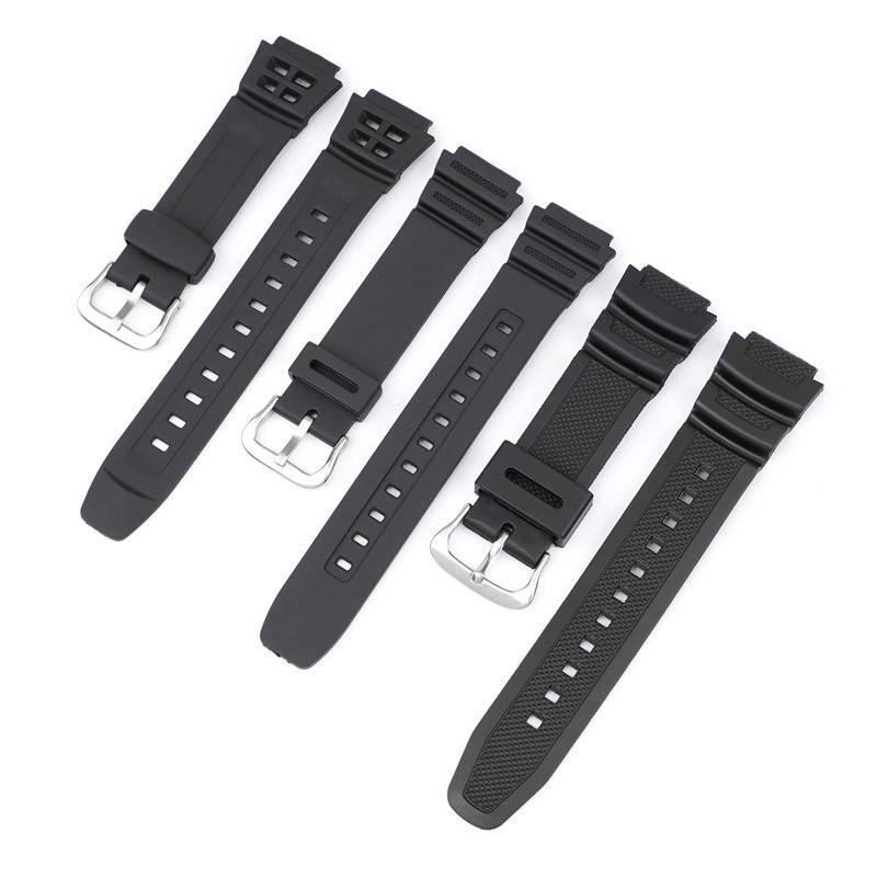 Dây Đeo Đồng Hồ Bằng Cao Su Silicone 18mm Cho Casio AQ-S810W S800W W-735H SGW-300 AE-1000W 1200