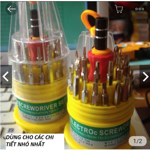 Bộ tô vít đa năng 31 món chuyên dụng