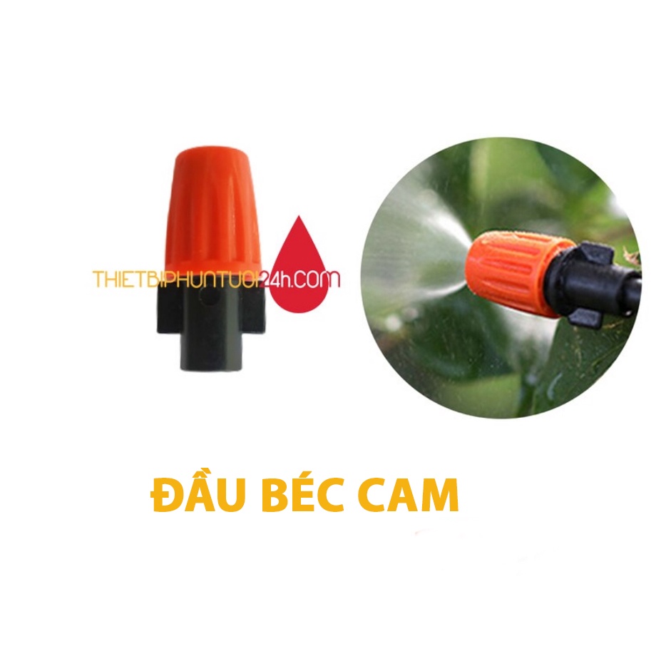 Béc phun sương cam béc đồng kèm T nối ống 5x7mm - MHL