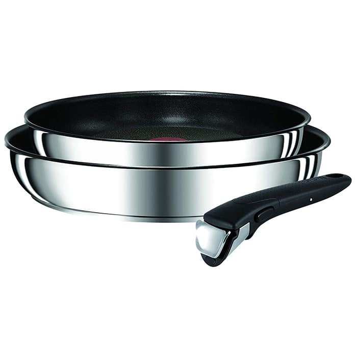 Bộ 2 chảo Tefal  cán dời Preference Panst 22cm và 26cm, chung tay cầm tháo rời, chịu nhiệt tốt hàng chính hãng nhập