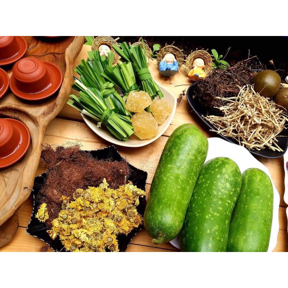 COMBO 5 SET TRÀ SÂM BÍ ĐAO TẶNG KÈM ĐƯỜNG PHÈN VÀNG QUẢNG NGÃI
