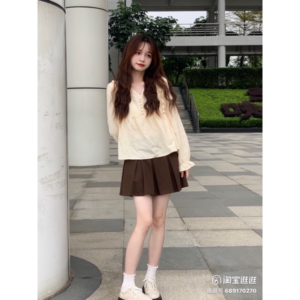 Áo babydoll  tiểu thư - ảnh thật