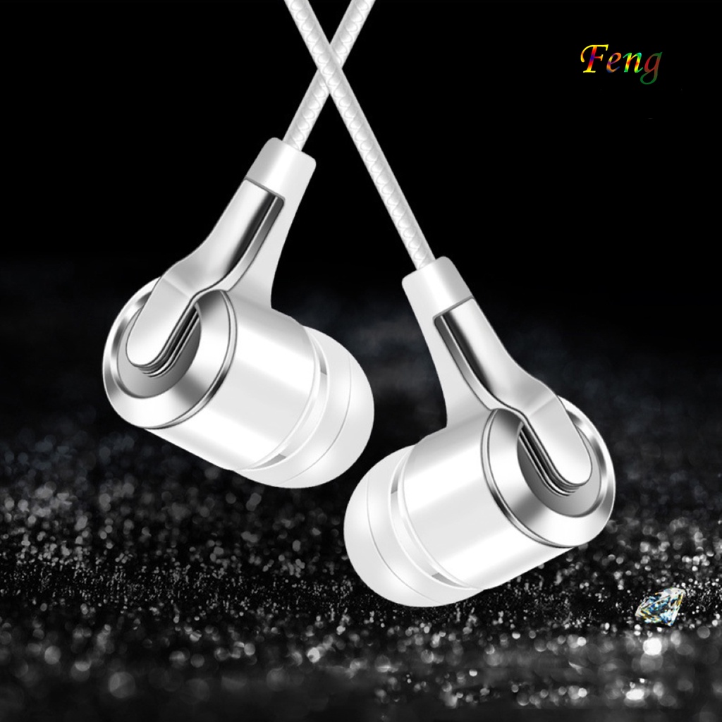 【FT】Earbuds Universal Bass Stereo 3.5mm In-Ear Earphone for Phone