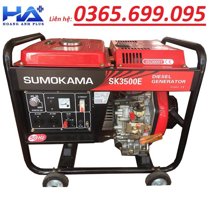 [FREE SHIP] Máy Phát Điện Chạy Dầu 3Kw Sumokama SK3500