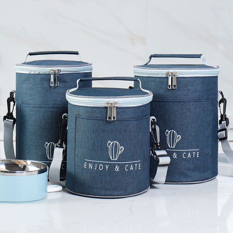 Túi giữ nhiệt hộp cơm văn phòng jean TCG