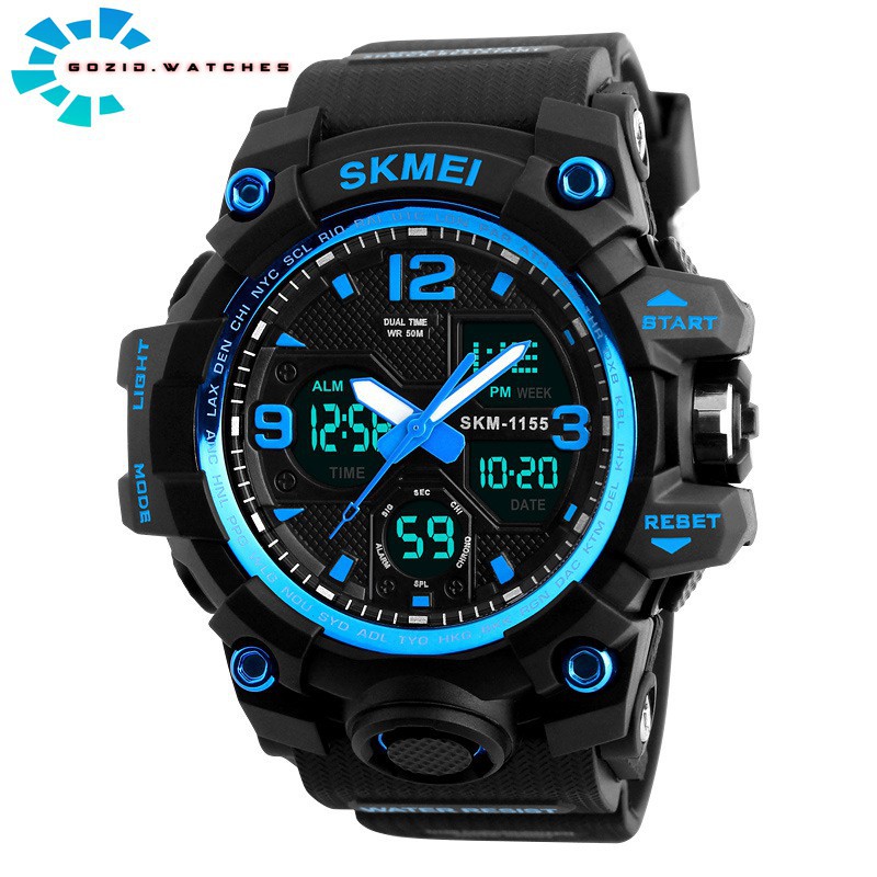 nam nước Đồng hồ điện tử nam thể thao chính hãng SKMEI thể thao đa chức năng siêu bền SM25 -Gozid.watches
