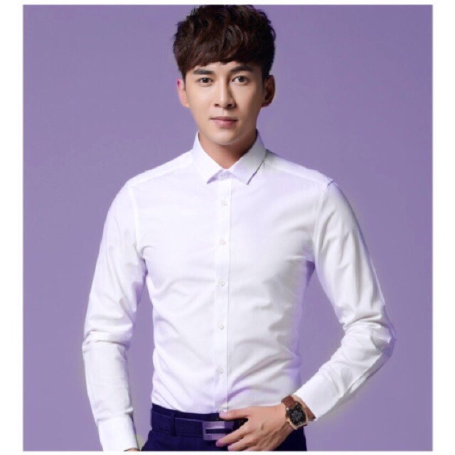 [HÀNG XỊN] Áo Sơ Mi Nam Dài Tay Trơn BIGSOP , Pha Lụa, Thoáng Mát, Đứng Form | BigBuy360 - bigbuy360.vn