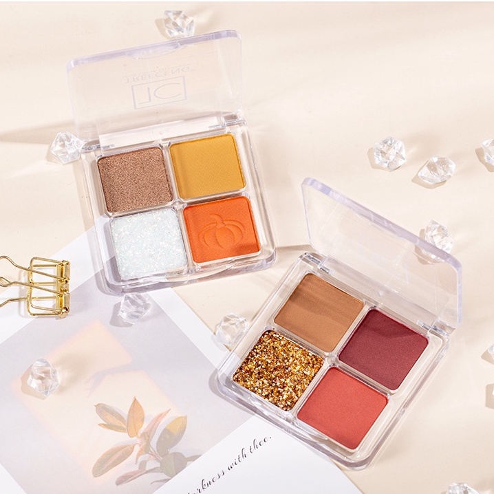 Bảng Phấn Mắt Bốn Màu Trong Suốt Lấp Lánh
