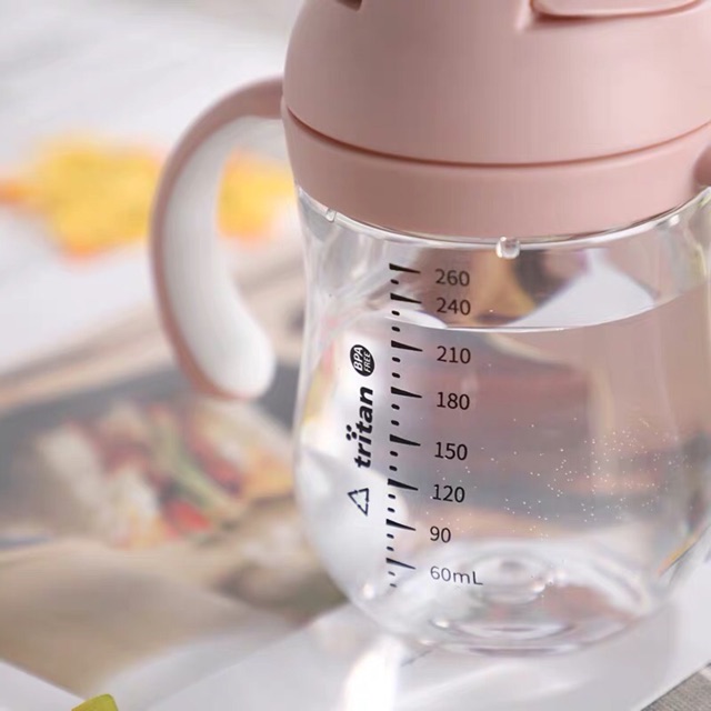 Bình Nước Cho Bé Tập Uống YEAHPY Mỏ Vịt 260ml DDBN242