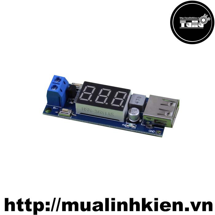 Mạch sạch pin điện thoại 5V 2A - Module sạc pin dự phòng - Mạch sạc pin 5V 2A có hiển thị điện áp đầu vào