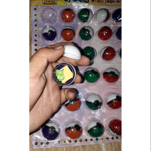 Combo 30 mô hình quả trứng và Pokemol bằng nhựa