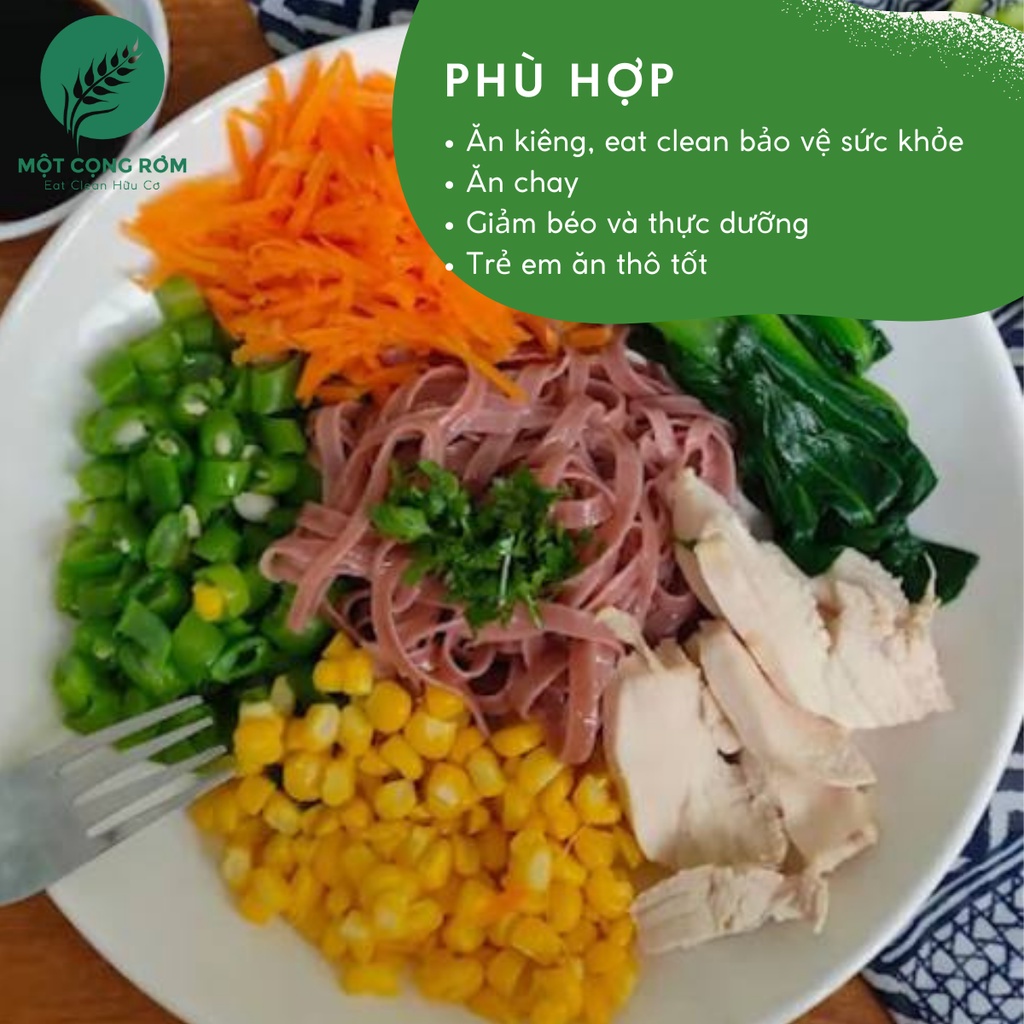 Phở gạo lứt Hoàng Minh 500gr phở gạo lứt đỏ giảm cân, ăn kiêng eat clean | Một Cọng Rơm