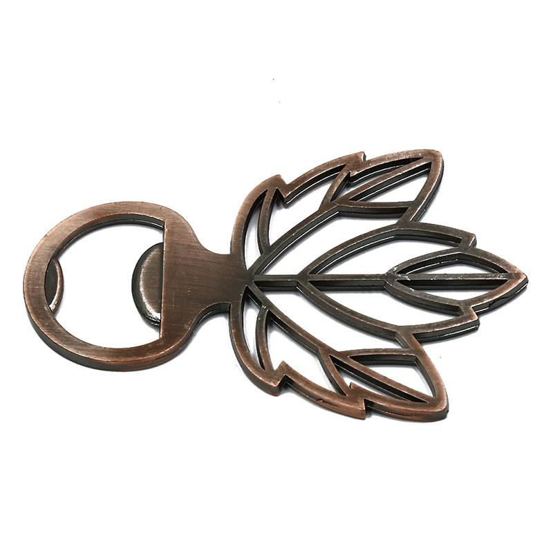 Bottle Opener Maple Leaf Shape Zinc Alloy Tool Wedding Party Souvenirs