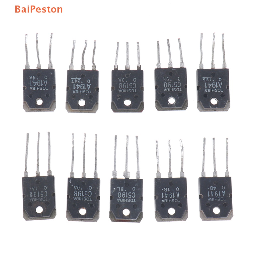 Bộ 10 Linh Kiện Bán Dẫn Chính Hãng 2SC5198 2SA1941 TO3P TO-3P