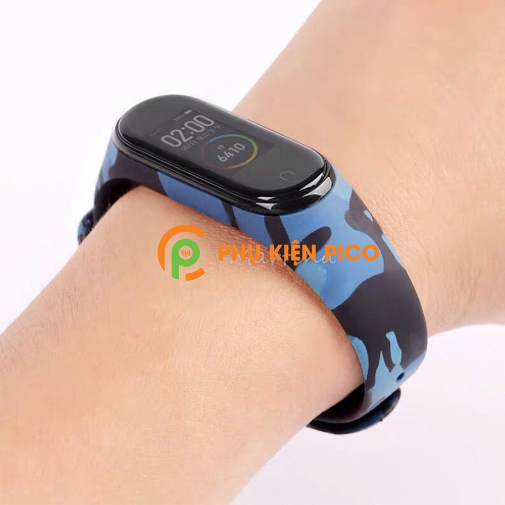 Dây đeo thay thế Xiaomi Mi Band 5 full box dây silicon vòng đeo tay Miband 5 màu camo rằn ri