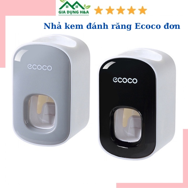 Bộ nhả kem đánh răng đơn cao cấp Ecoco nhỏ gọn, tiện lợi treo nhà tắm