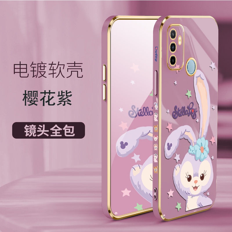 Ốp Điện Thoại Mềm Siêu Mỏng Mạ Điện Họa Tiết Hoạt Hình Cho OPPO A53 2020 F11 A31 2020 A52 A92
