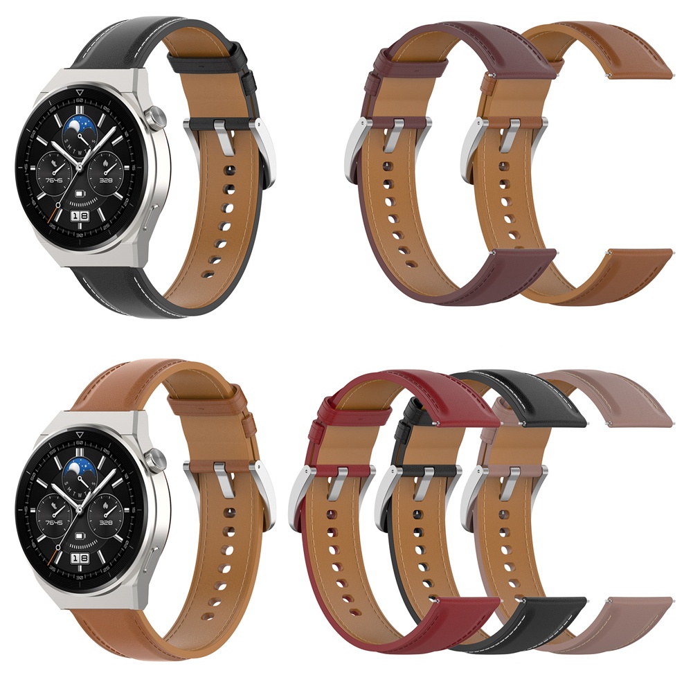 Dây Đeo Thay Thế Bằng Da Thật Cho Đồng Hồ Huawei Honor Watch GT 3 Pro 43MM 46MM