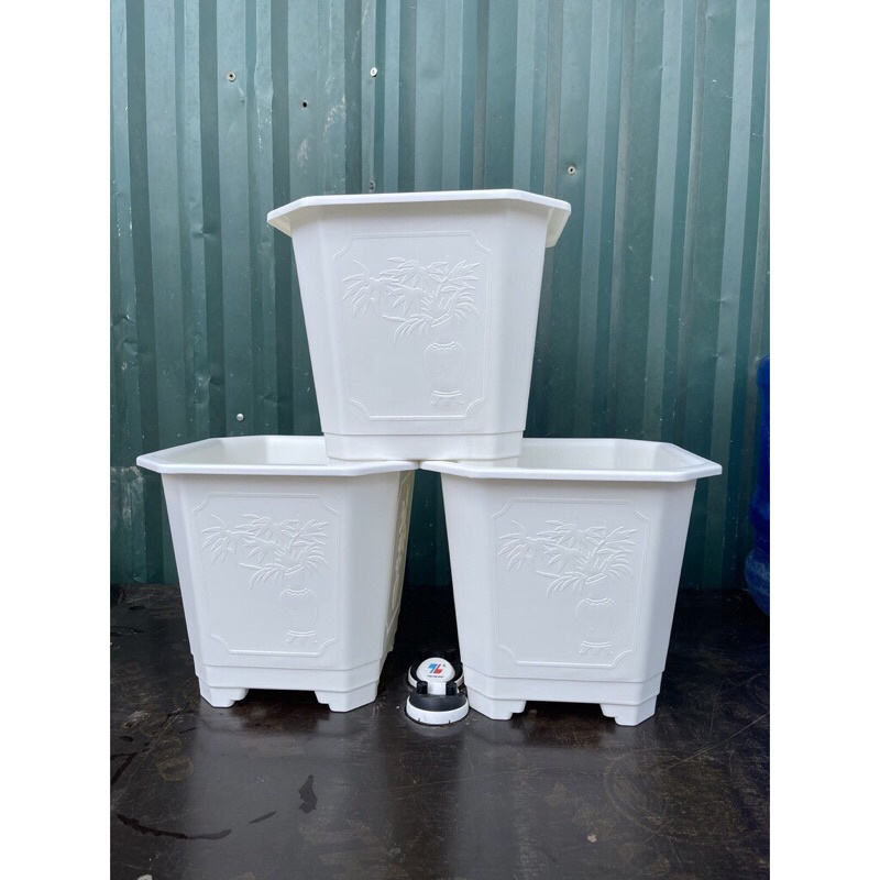 Chậu vuông TGA280 chính hãng BÌNH THUẬN dày dặn, trồng cây siêu bền, siêu đẹp,hàng sẵn kho