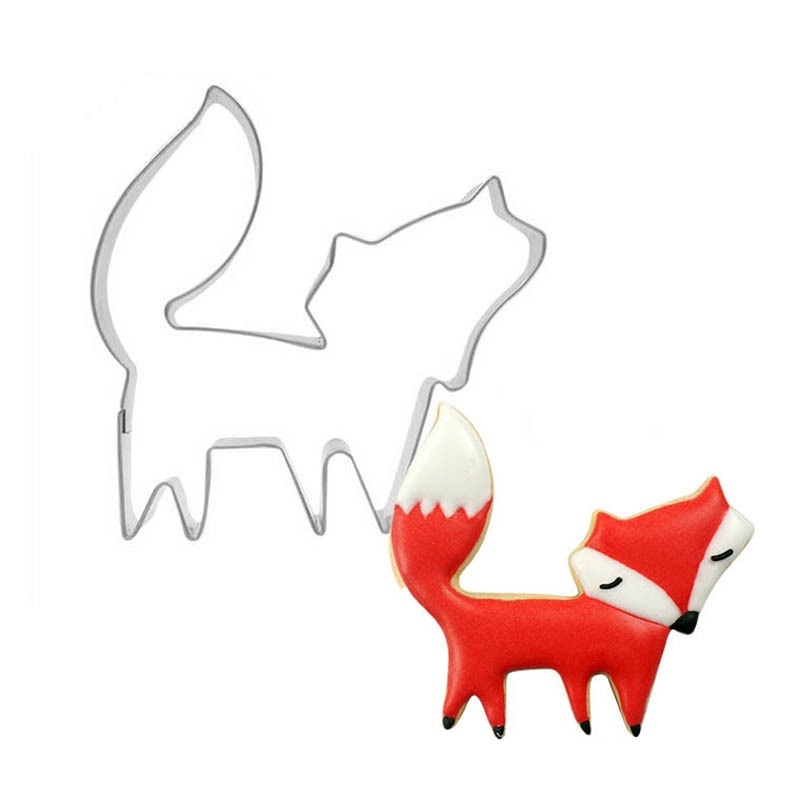 Khuôn Cắt Bánh Quy Hình Động Vật Hoạt Hình Bằng Thép Không Gỉ