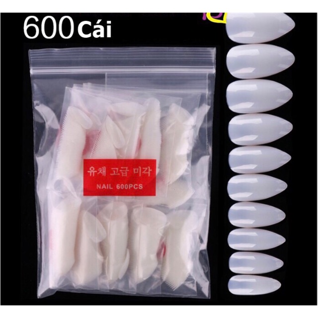 Móng úp nhọn (10 size -600 chiếc)