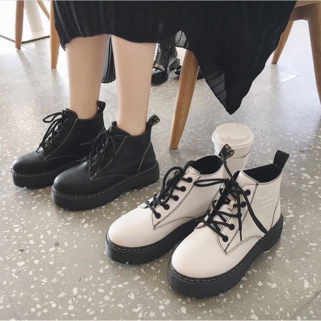 (CÓ SẴN) Giày boot cao cổ ulzzang