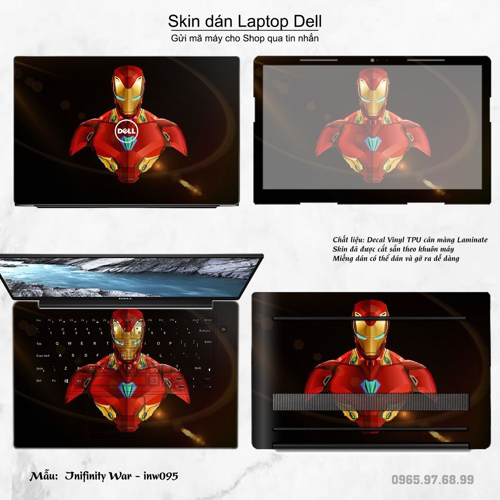 Skin dán Laptop Dell in hình Inifinity War (inbox mã máy cho Shop)