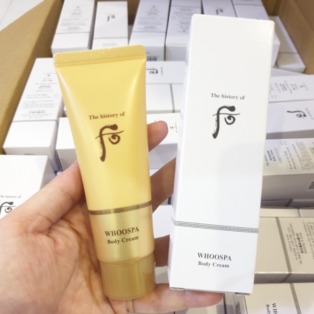 whoo spa body cream