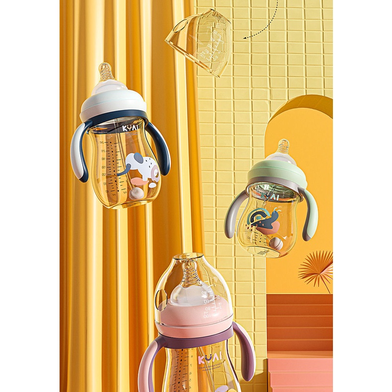 Bình Sữa Họa Tiết Hoạt Hình Dung Tích 180/240 / 300ML Dành Cho Bé