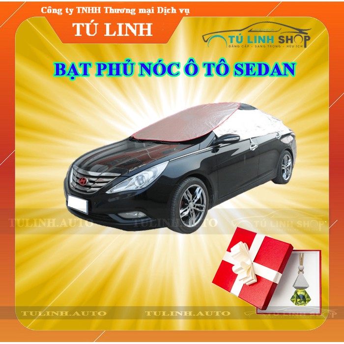 Bạt phủ kín nóc ô tô sedan chống nắng nóng hiệu quả, không sợ gió + Tặng 1 tinh dầu treo xe