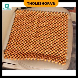 Miếng đệm lót ghế 💓FREESHIP💓 Miếng đệm lót ghế hạt gỗ 45cm, tạo cảm giác thoải mái khi làm việc, nâng cao hiệu quả 746