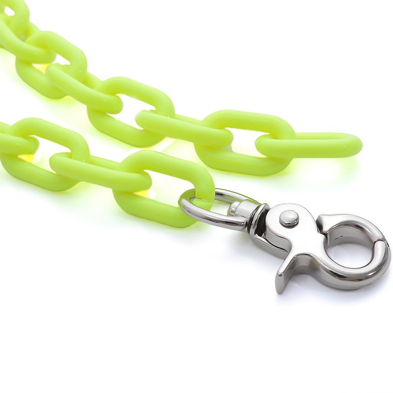 Vòng cổ dạng chuỗi dây xích chất liệu acrylic phong cách punk rock thời trang cá tính cho nữ