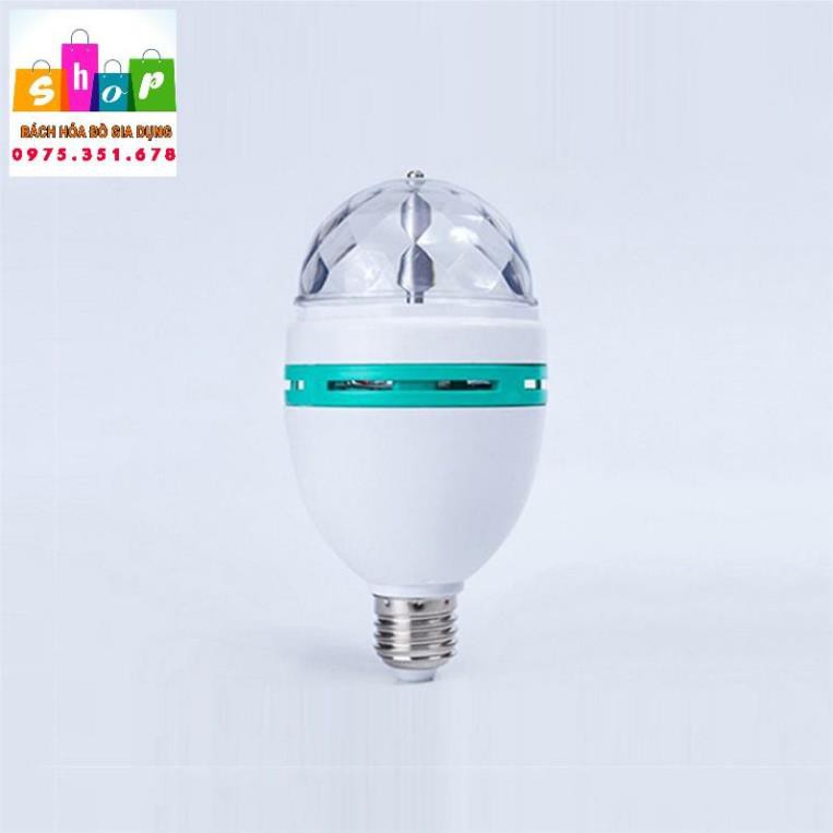 Bóng đèn xoay chiếu ánh sáng nhiều màu 3W E27 LED RGB dùng để trang trí giáng sinh / sàn nhảy / quán bar