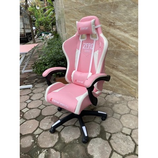Ghế Gaming Hồng, Ghế Game Giá Rẻ, Ghế Gaming Cho Nữ, Ghế Tựa Đầu, Ngả lưng, Chân Xoay, Êm Ái
