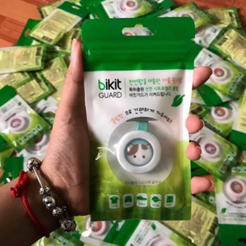 Kẹp đuổi muỗi Bikit cho bé chiết xuất 100% tinh dầu chanh sả tự nhiên BQSHOP