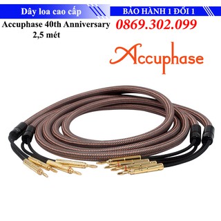 Dây loa bộ Cao Cấp Accuphase 40th Anniversary dài 2,5 mét