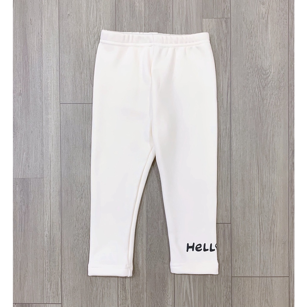 Quần bé gái. Quần legging lót lông Hello QTD11