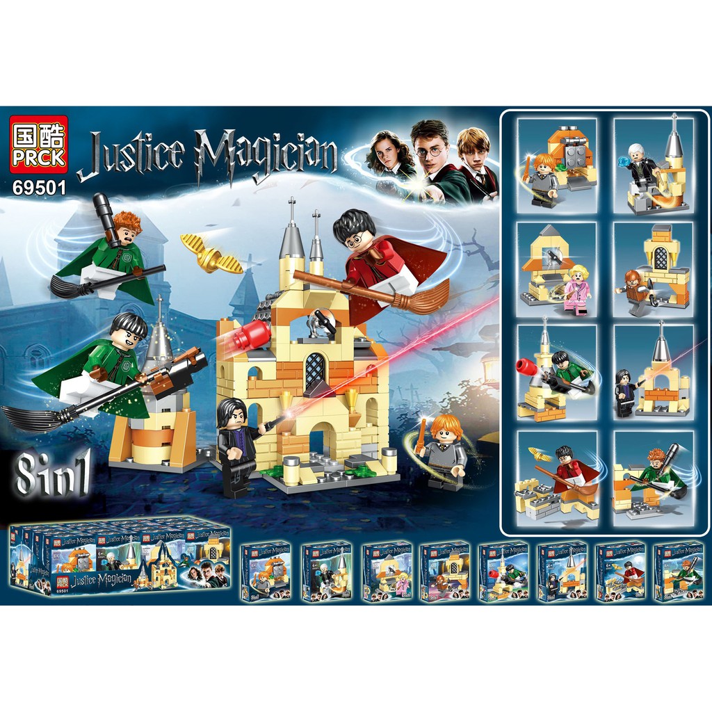 Bộ 8 nhân vật minifigures Harry Potter PRCK 69501 8in1