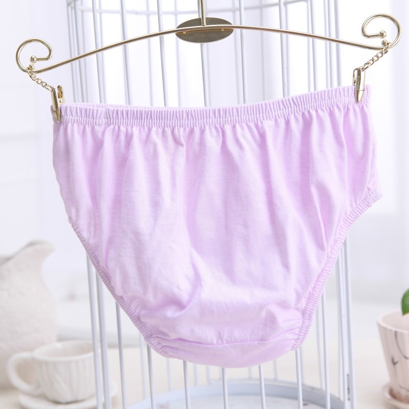 Quần Lót Bằng Cotton Hình Tam Giác In Họa Tiết Hoạt Hình Dễ Thương Thiết Kế Thoáng Khí Cho Bé Gái