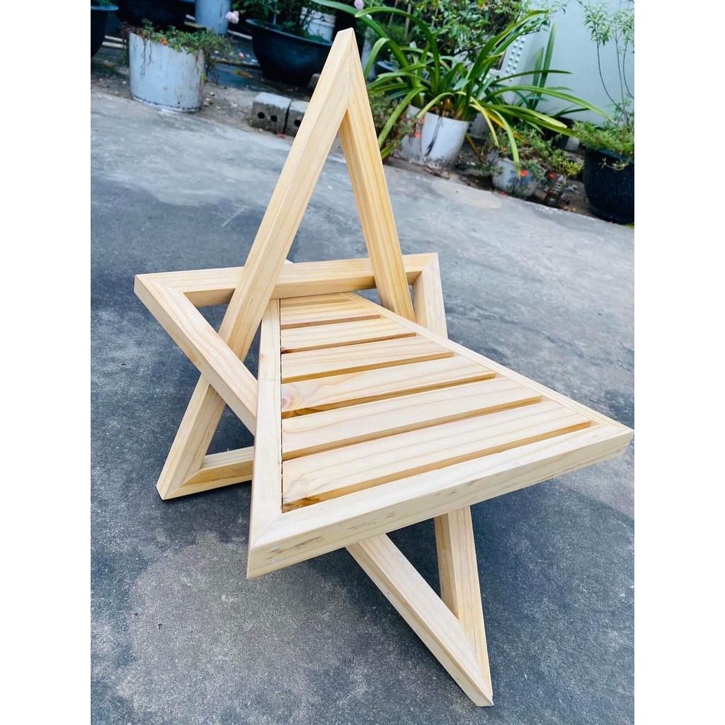 BỘ GHẾ 3D LÀM TỪ 100% GỖ THÔNG NHẬP KHẨU