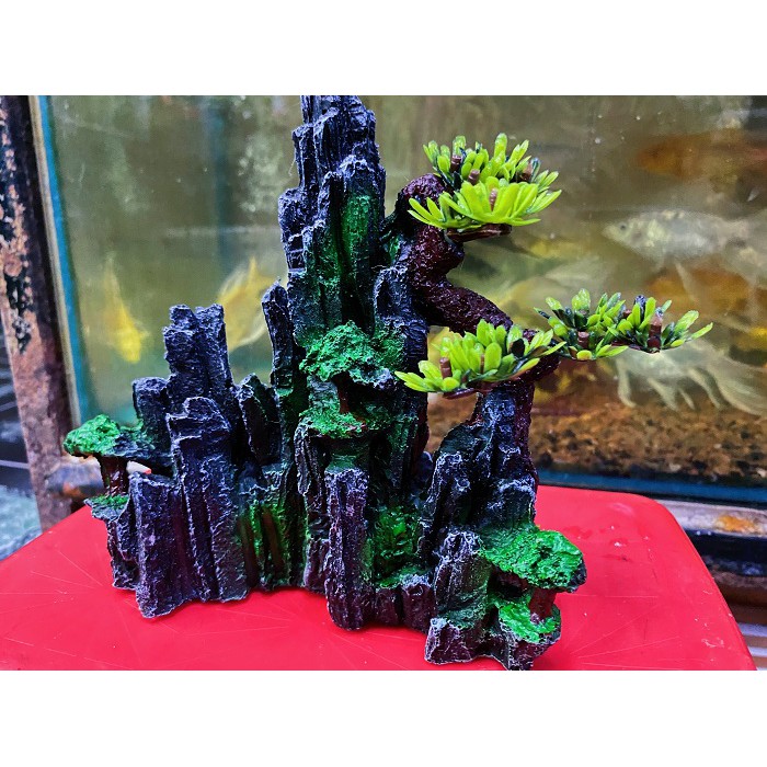 TIỂU CẢNH TRANG TRÍ HỒ CÁ NON BỘ 14x5x17cm