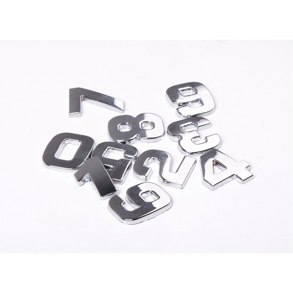 🎉 SD DIY 3D Kim loại Bảng chữ cái Nhãn dán Biểu tượng Xe Huy hiệu Bạc (A-Z & 0-9) | BigBuy360 - bigbuy360.vn